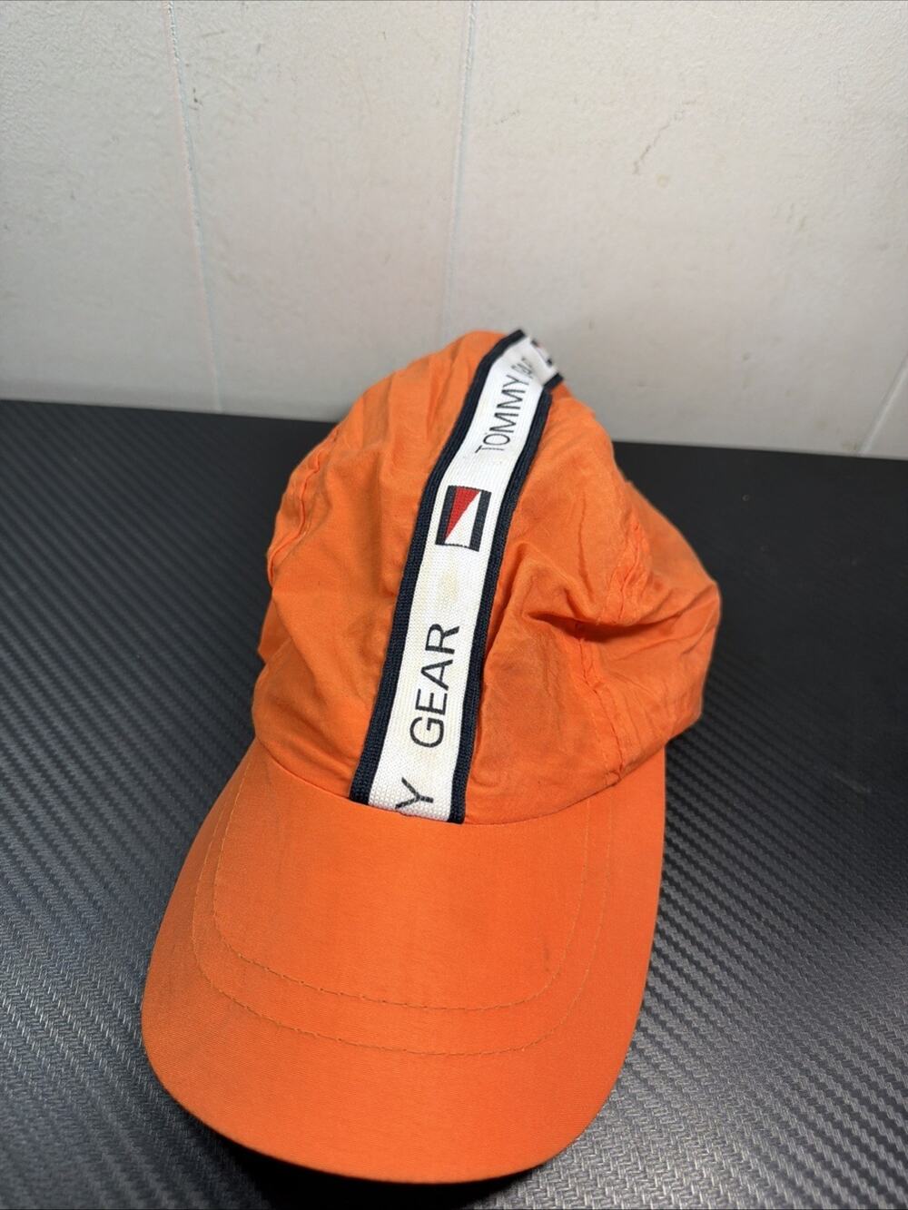 Vintage Tommy Gear Bicycle Hat 1990s Cycling Cap Hilfiger Strapback Nylon R2